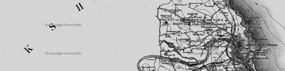 Old map of Paxton in 1897