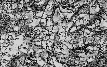 Old map of Birches Wood in 1896