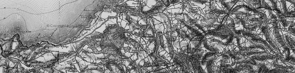 Old map of Paynter's Lane End in 1896