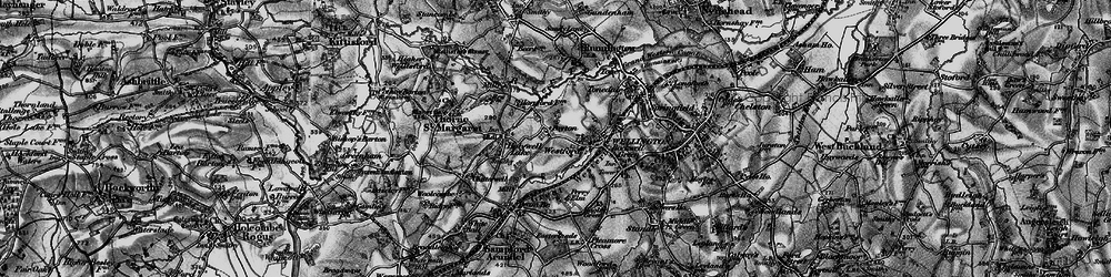 Old map of Payton in 1898