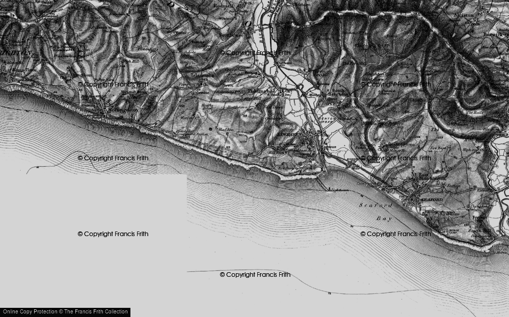 Old Map of Peacehaven Heights, 1895 in 1895