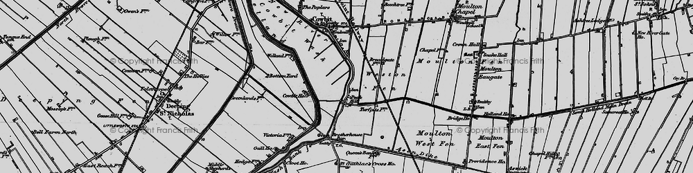 Old map of Peak Hill in 1898