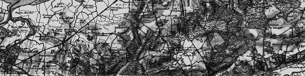 Old map of Pean Hill in 1895
