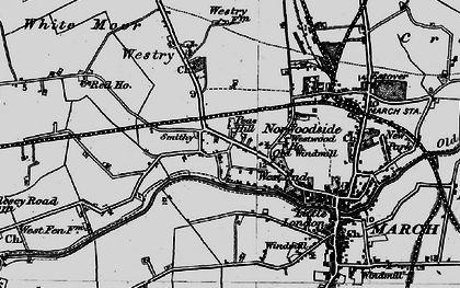 Old map of Peas Hill in 1898