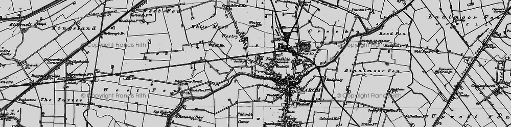 Old map of Peas Hill in 1898