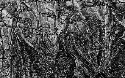 Old map of Winterfold Heath in 1896