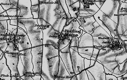 Old map of Peatling Magna in 1898