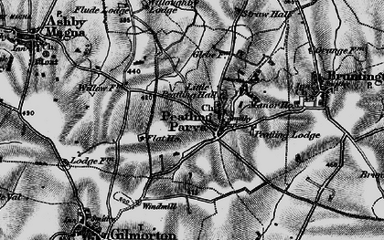 Old map of Peatling Parva in 1898