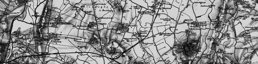 Old map of Pebworth in 1898