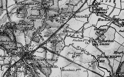 Old map of Peckingell in 1898