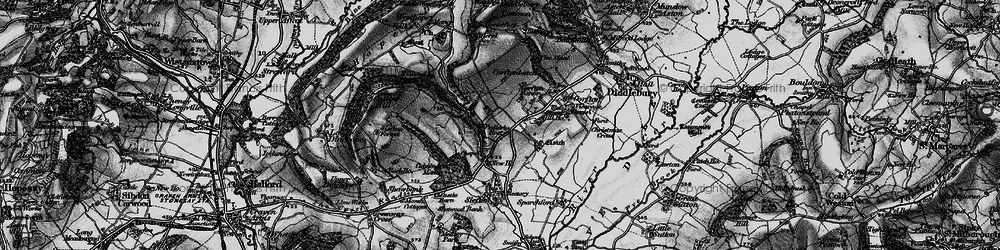 Old map of Pedlar's Rest in 1899