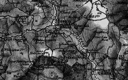 Old map of Bovinger Lodge in 1896