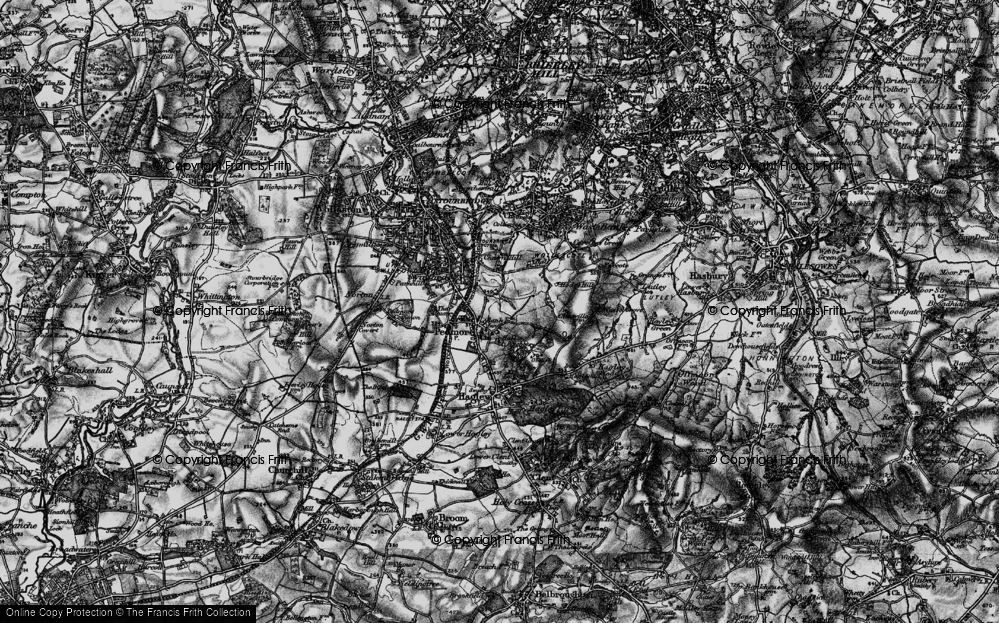 Old Map of Pedmore, 1899 in 1899