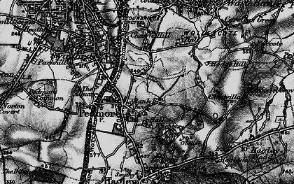 Old map of Pedmore in 1899