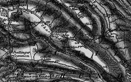 Old map of Pednor Bottom in 1896