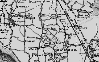 Old map of Peel Common in 1895