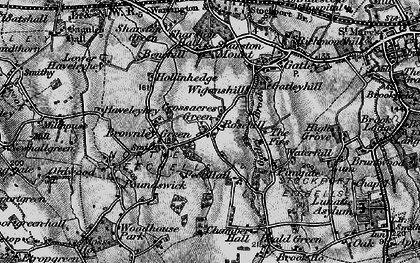 Old map of Peel Hall in 1896