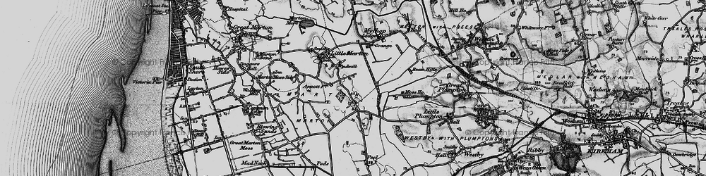 Old map of Peel Hill in 1896