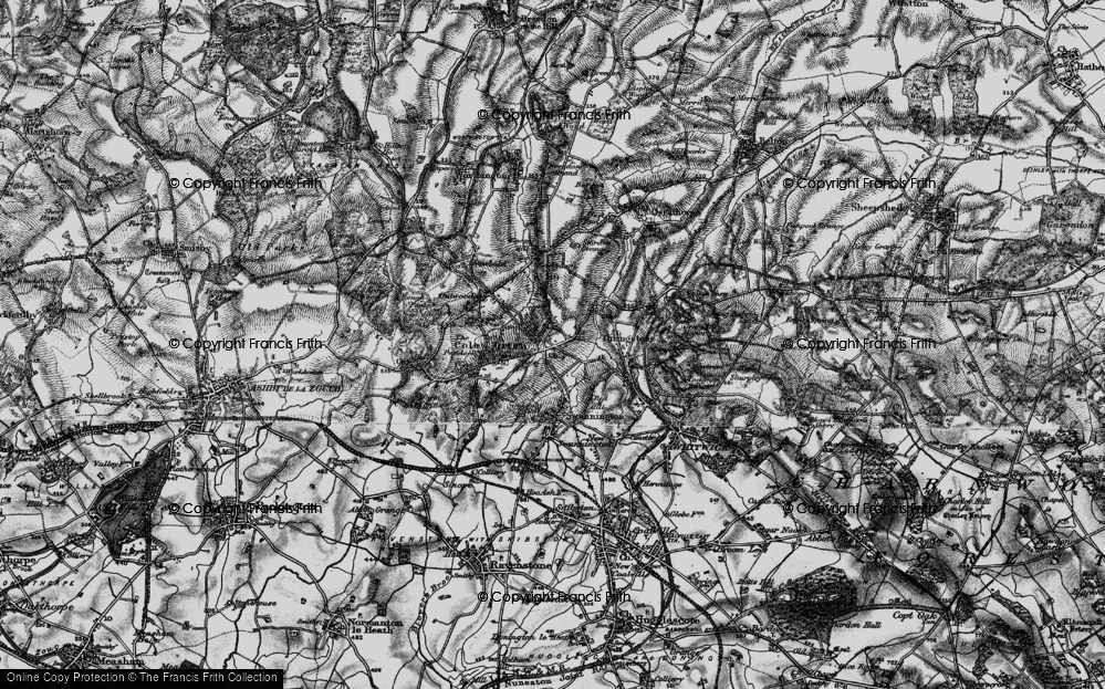 Old Map of Peggs Green, 1895 in 1895