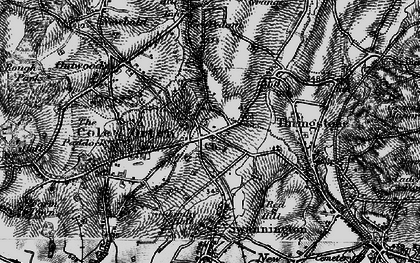 Old map of Peggs Green in 1895