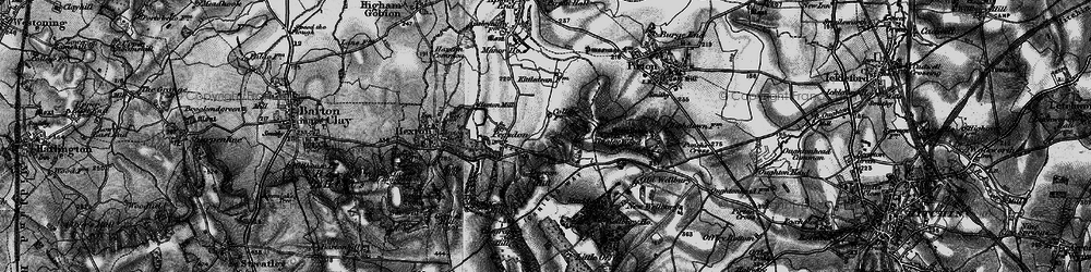 Old map of Pegsdon in 1896