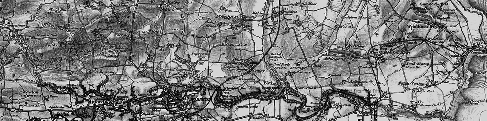 Old map of Pegswood in 1897