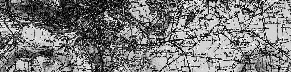 Old map of Pelaw in 1898