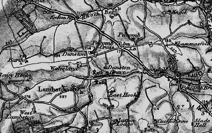 Old map of East Hook in 1898