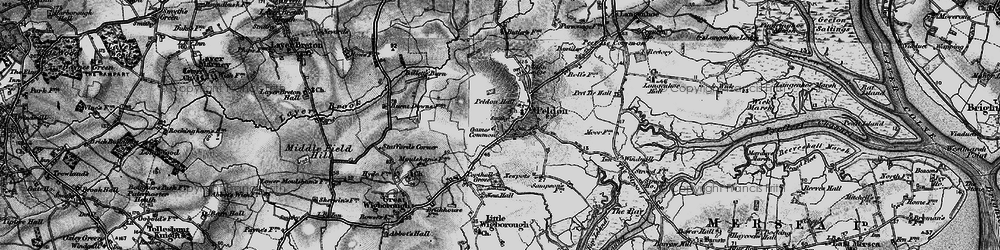 Old map of Peldon in 1896
