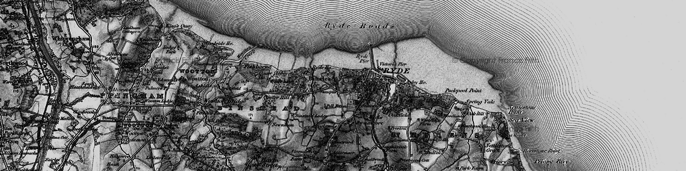 Old map of Pelhamfield in 1895
