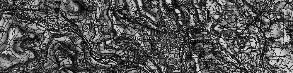 Old map of Pellon in 1896