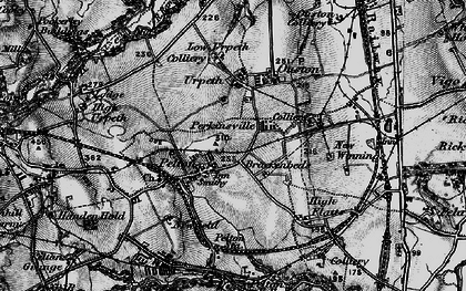 Old map of Pelton in 1898