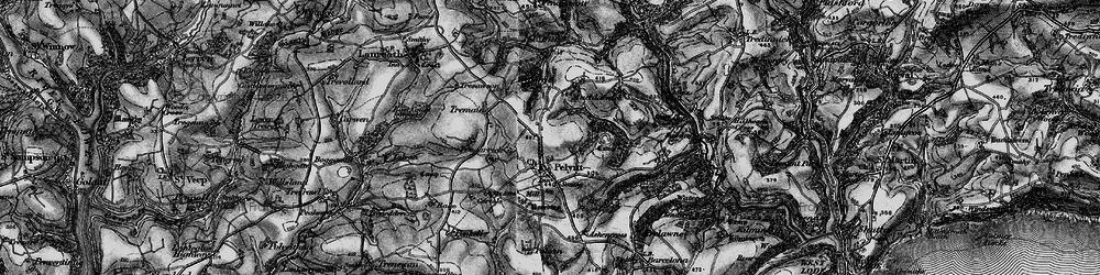 Old map of Pelynt in 1896