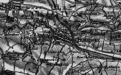 Old map of Pembroke in 1898