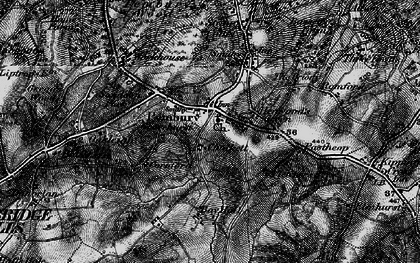 Old map of Pembury in 1895