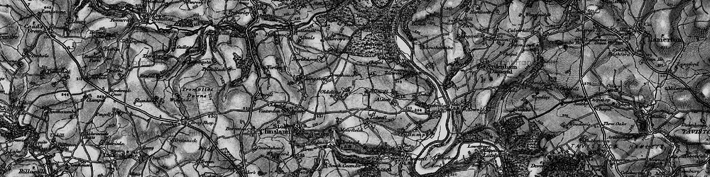 Old map of Lidwell in 1896