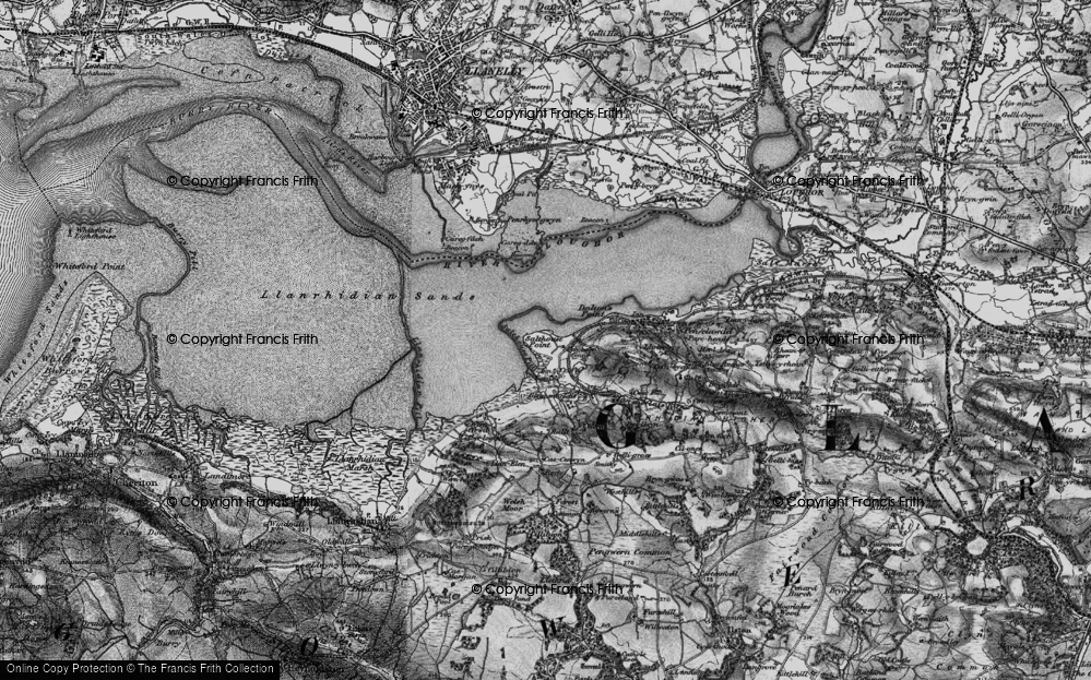 Old Map of Pen-caer-fenny, 1897 in 1897