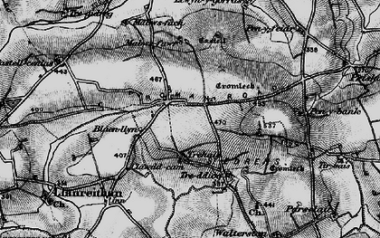 Old map of Blaen-Llyn in 1898