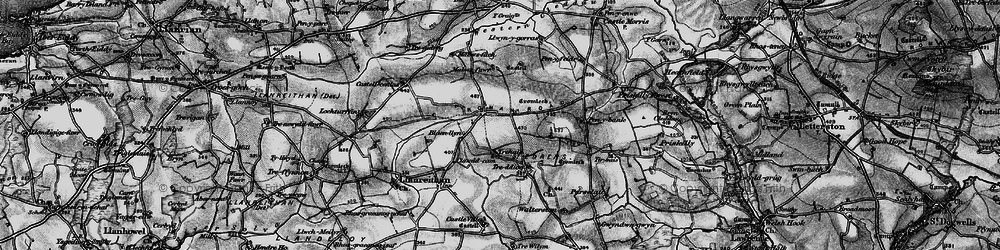 Old map of Pen y bank in 1898