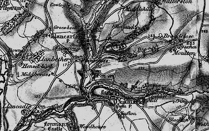 Old map of Pen-onn in 1897