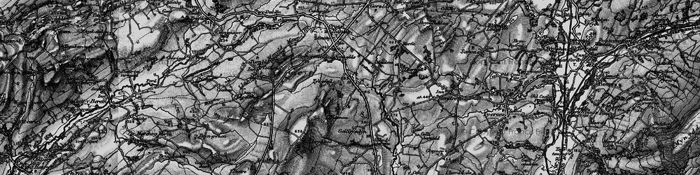 Old map of Bryn Gelli in 1897