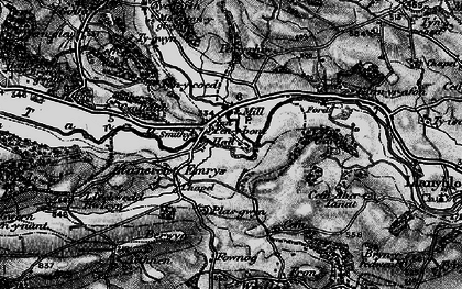 Old map of Pen-y-bont Llanerch Emrys in 1897