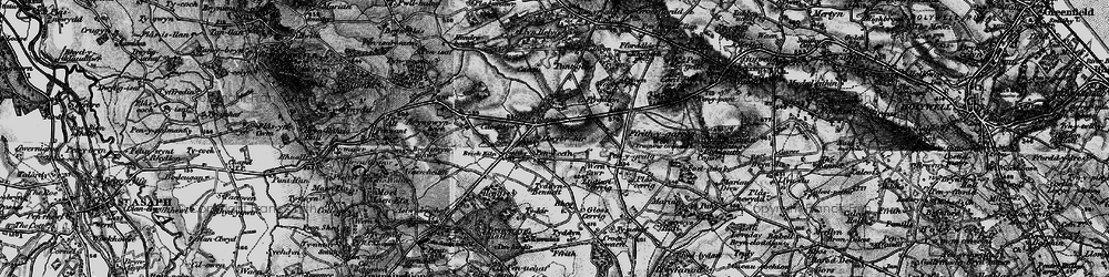 Old map of Rhos in 1896