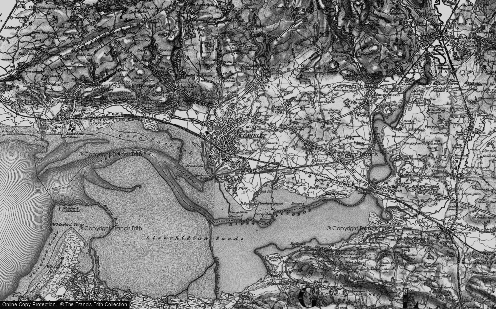 Old Map of Pen-y-fan, 1897 in 1897