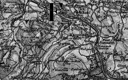 Old map of Pen-y-felin in 1896