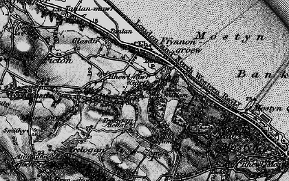 Old map of Pen-y-ffordd in 1896