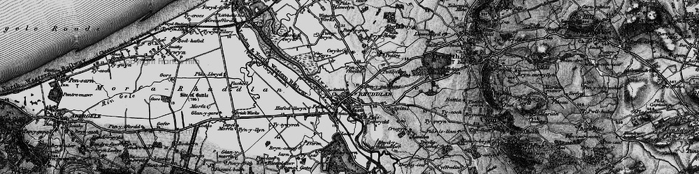 Old map of Pen-y-ffordd in 1898