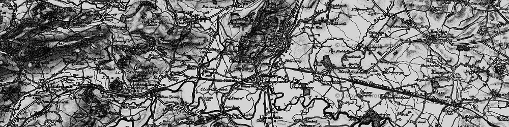 Old map of Pen y Foel in 1897