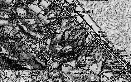 Old map of Pen-y-maes in 1896