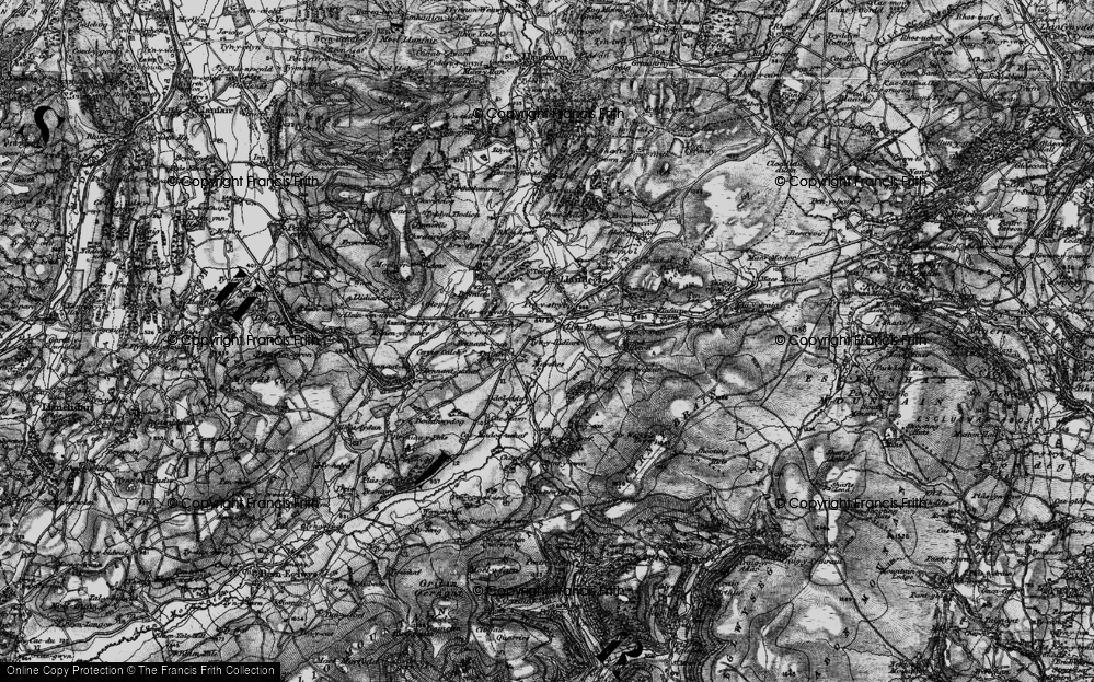 Old Map of Historic Map covering Bodanwydog in 1897